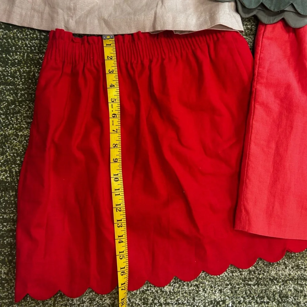 Jcrew linen blend sidewalk skirts